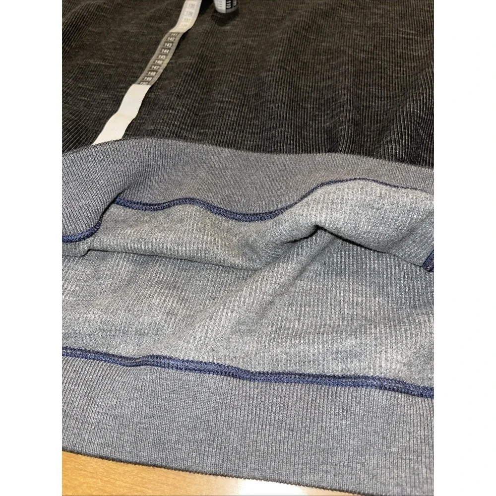 Tommy‎ Bahama Quarter Zip Sweater Men 2XL Gray Long Sleeve Logo Preppy